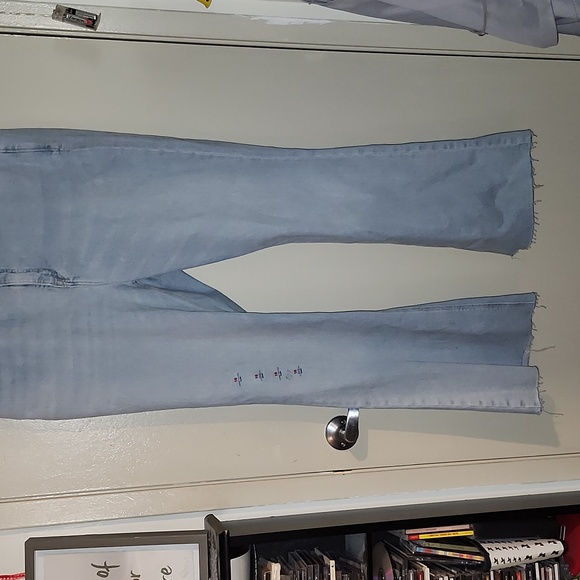 OLD NAVY Higher High Rise Flare, Light Blue, NWT, Size 16 - Picture 2 of 7